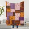 Bohemian Patchwork Blanket Soft Warm Furry Throw Super Kids Toys Bed Sofa Car Cradle