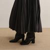 LESS 2025 Autumn A-Line 100% Wool Long Skirt