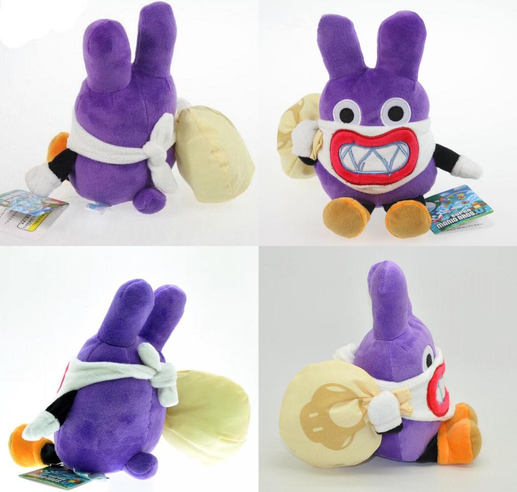 Super Mario Bros U Thief Nabbit Rabbit Plush Stuffed Doll Toy 19cm Versatile And Adorable Xmas Gift