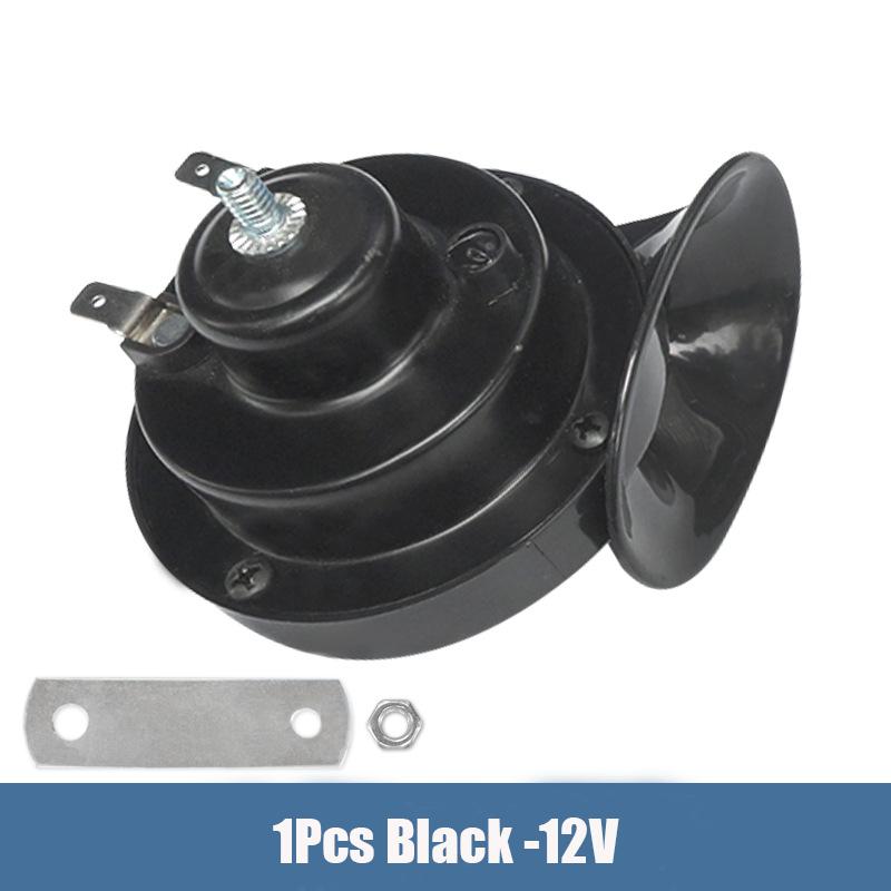 12V 24V 48V Super Loud Motorcycle Waterproof Snail Horn Sound Monophonic Scooters Motorcycle Accessories Electric Moped Horn