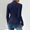 Women's Casual Round Neck Colorblock Pullover Sweater Loose Casual Long Sleeve Contrast Color Top