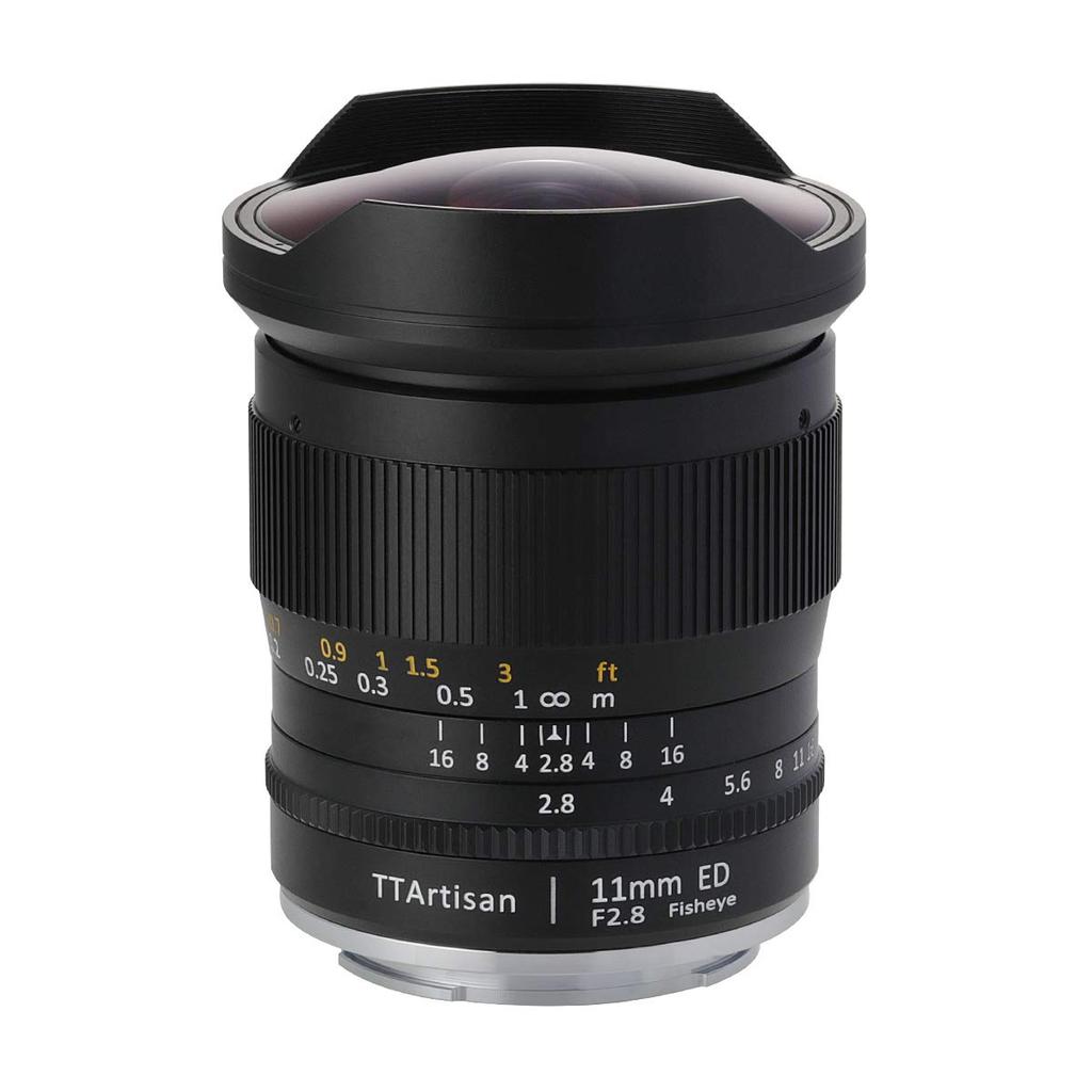 TTArtisan 11mm Fisheye ED Lens by Meisho Warranty F/2.8 L-Mount Optical, 2-Year