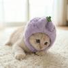 Funny Cute Pet Head Hat Warm Elastic Dog Dress Up Cap Soft Noise Protection Cat Head Cover Winter Season