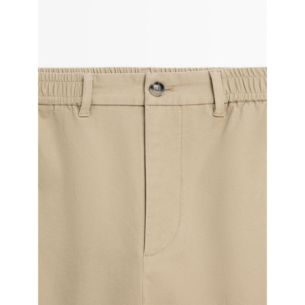 Masimodutti Cotton Blend Jogger Fit Pants