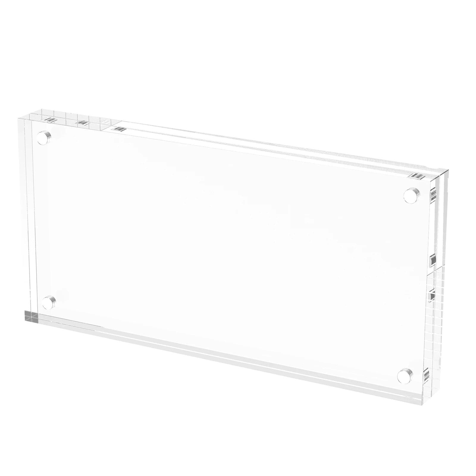 

Рамка для долларовой купюры Акриловый держатель для долларовой купюры Двусторонний прозрачный дисплей для валюты Рамка для коллекционеров Дисплей для билетов