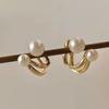 Retro Leichter Luxus Perlenstecker Koreanischer Einfacher Schmuck Weihnachtsfeier