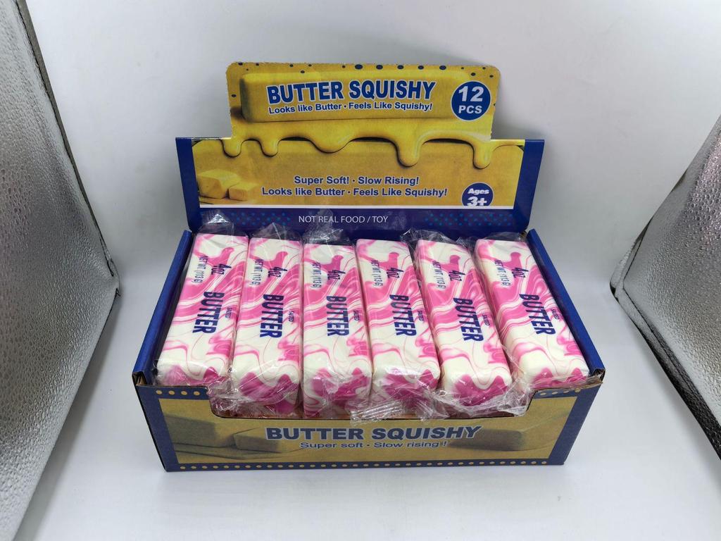 Soft Squishy Butter Stick Stress Relief Toy - Slow Rebound Pinch Bread