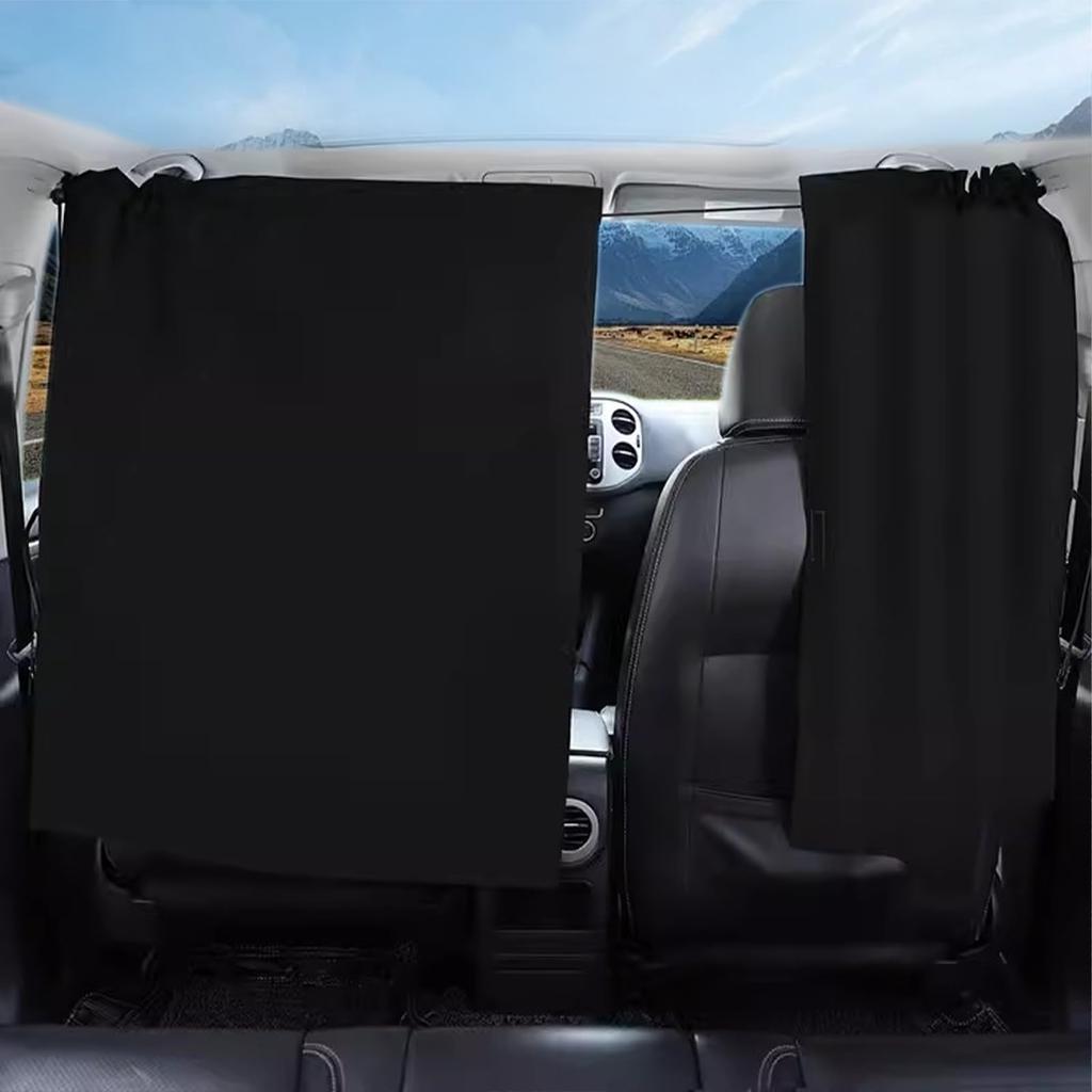 YFFSFDC Car Blackout Curtains, UV Protection, Sun Protection, Thermal Insulation, Easy Installation, Washable, Perfect for Sleeping in the Car,
