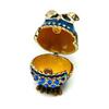 Elegant Owl Themed Jewelry Organizers With Diamonds Accent Secure Alloy Case for Rings Collections
