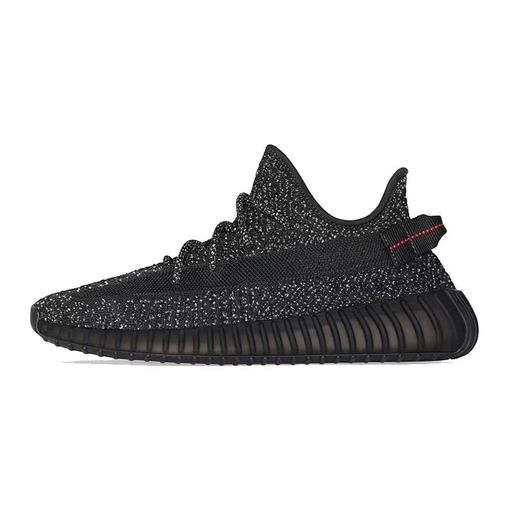 adidas Originals Yeezy Boost 350 V2 Low Top Casual Shoes Unisex Black FU9007(Team1007-)