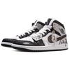 Jordan Air Jordan 1 Vintage Basketball Shoes Men's Mid top Black/White DQ8426-103(Team63-)