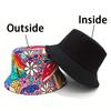 Bocca Cartoon Mushroom Bucket Hat Flower Graffiti FisherUnisex Hats Double Sides Panama Cap Caps For Unisex Women Outdoor Summer Beach