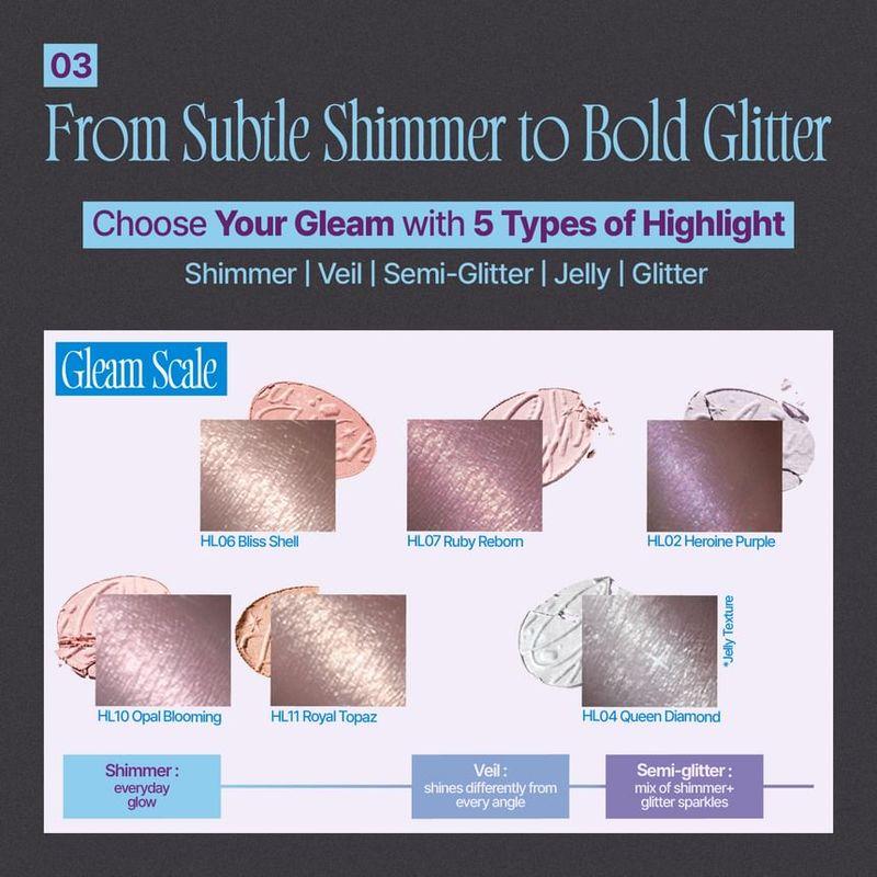 FWEE Glitz Stein Highlighter - 12 Farben