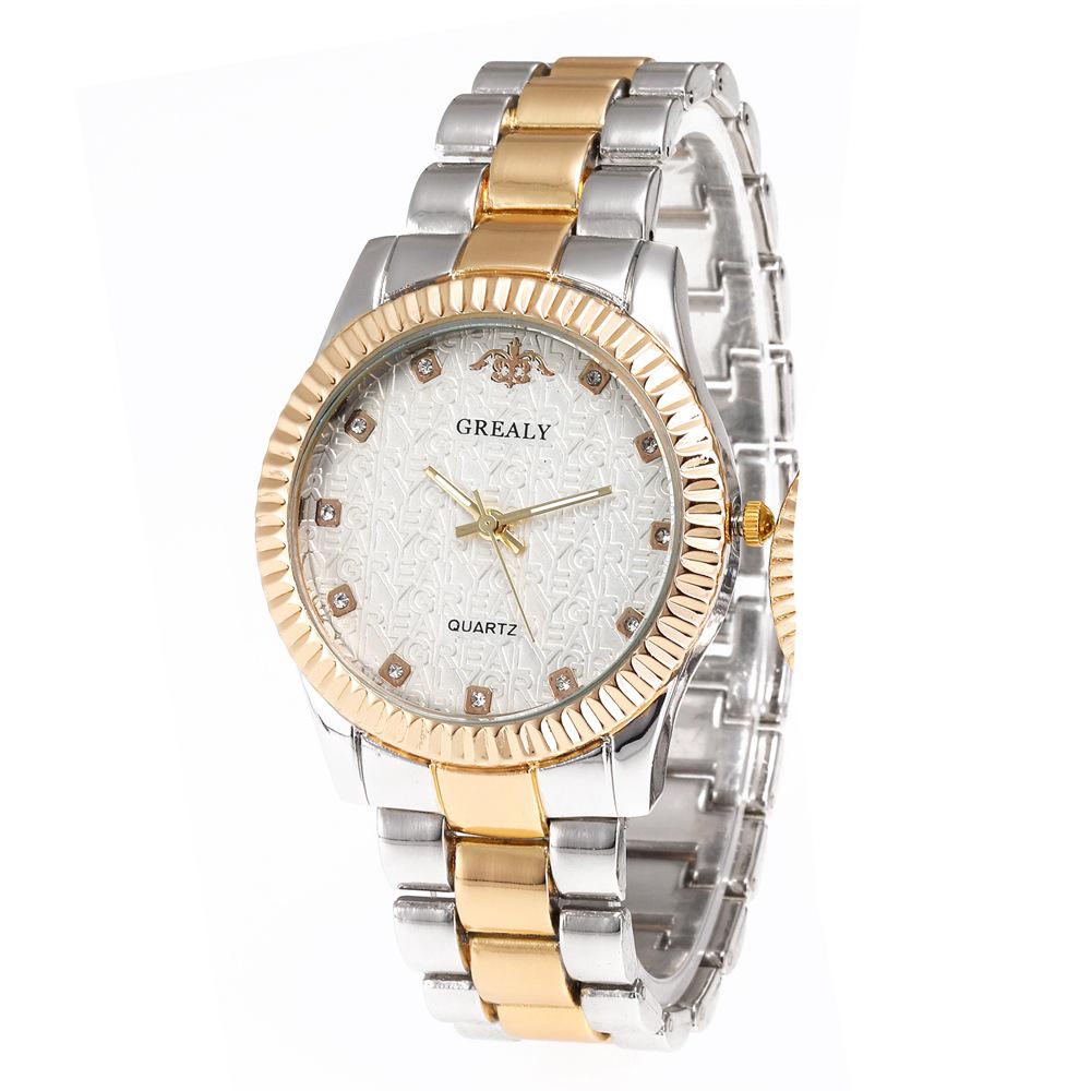 Ladies' Quartz Watch with Alloy Band: Fashionable and Casual Design