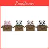 Little Cute Panda In The Cardboard Box Resin Ornaments For Home Office Gift And