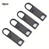 4 PCs Removable Zip Puller, Jeans Backpack Jacket Clothes Shoes Boots Replacement Zip Accessories, Sewing Tools
