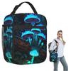 Elf Pilz Leuchtmuster Isolierte Lunchtasche für Damen Kinder Tragbar Lebensmittelbehälter Thermische Lunchbox Tragetasche