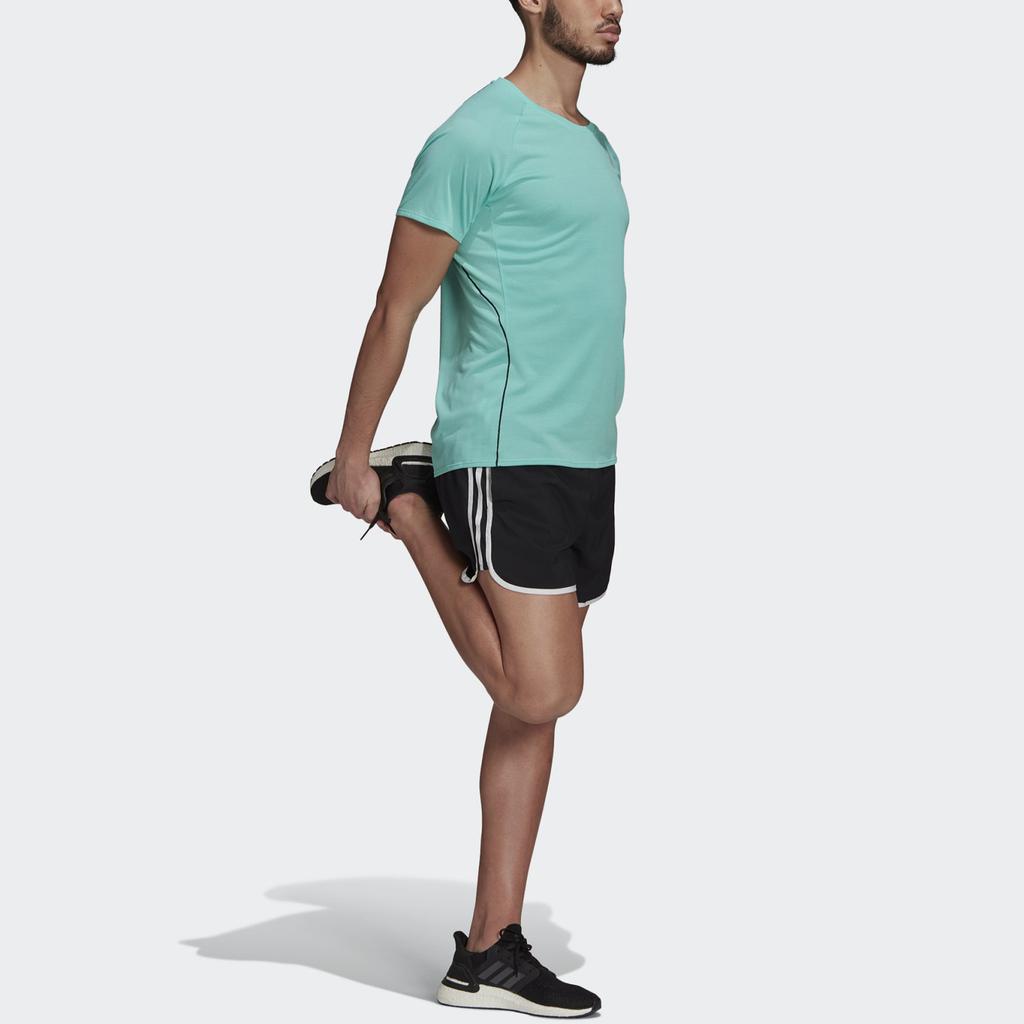 Adidas Adi Runner Reflective Round Neck Sports Tee Men Tops Mint-Green GJ9888