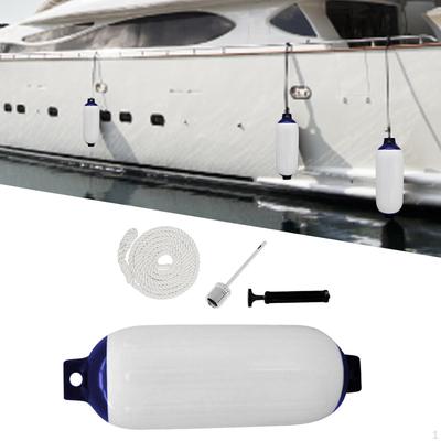 Boat Bumpers for Pontoon Durable 11x40cm Outdoor Buoys Protector with Rope, S,