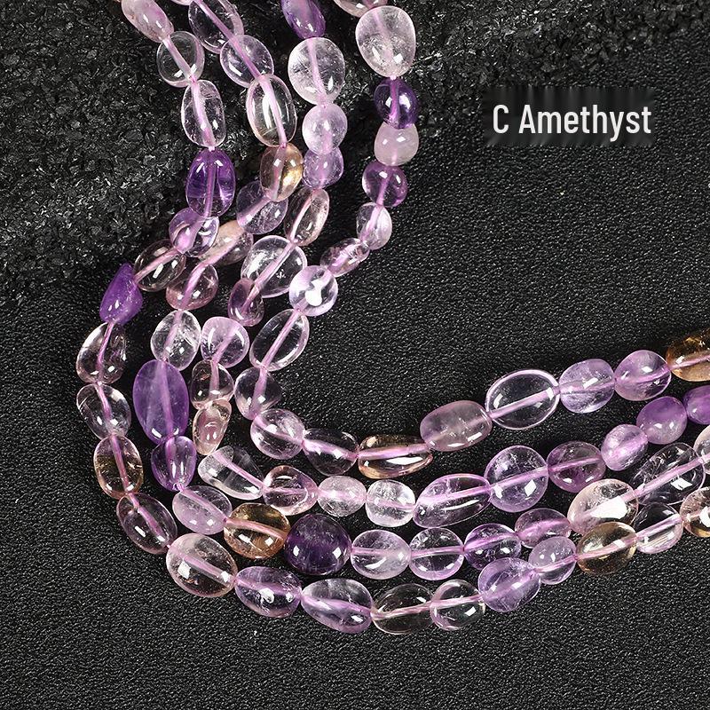 8x10mm Rose Red Agate & Amethyst Persian Gulf Oval Beads