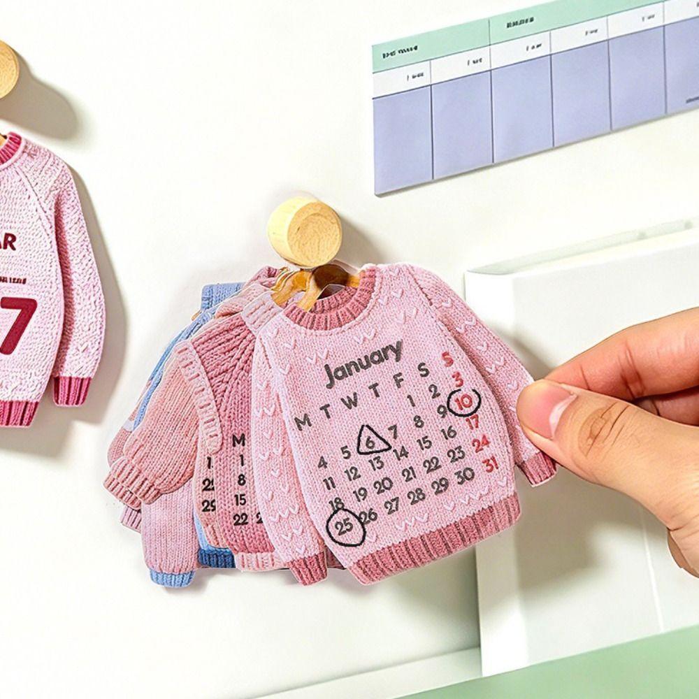 Clothing Shaped 2027 Desktop Calendar Creative Time Manegement Organizers Desktop Decoration