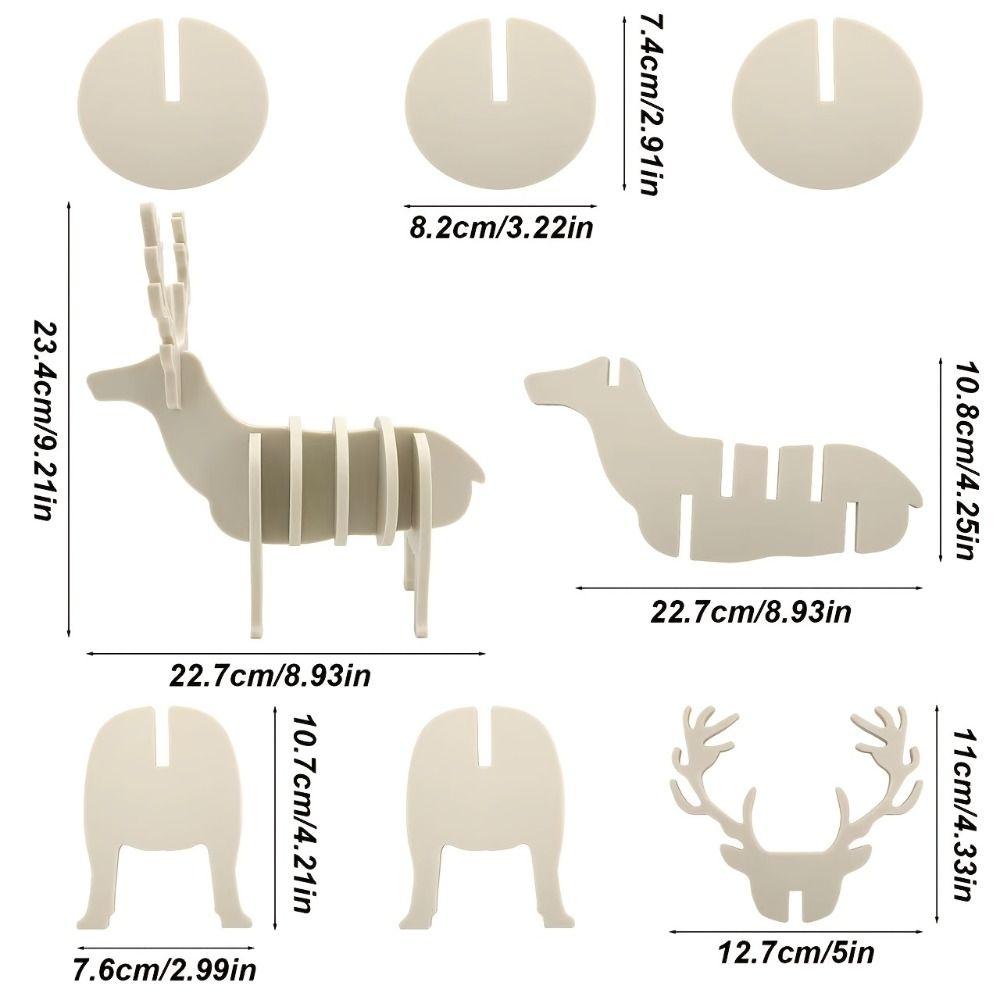 Animal-Themed Elk Coaster Silicone Tableware Pad Stylish Elk Cup Mat Home