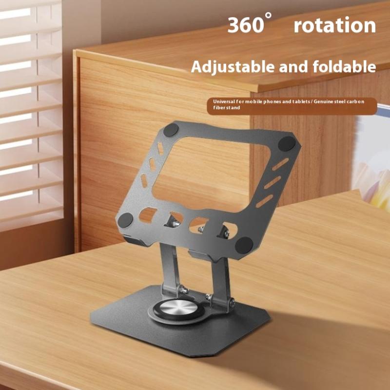 

Вращающаяся на 360° подставка для планшета, регулируемая, складная, настольная, держатель, подставка для ноутбука, портативная, основа-держатель для ноутбука чёрный