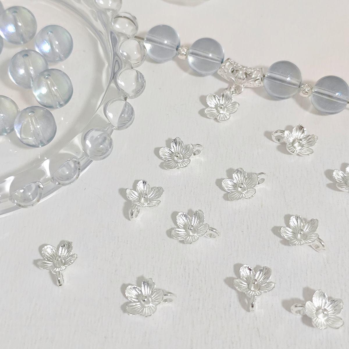 

Antique Silver Alloy Flower Spacer Beads for DIY Jewelry Necklace Bracelet Making