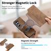 2 in 1 Detachable  Magnetic Flip Phone Case For Samsung Galaxy Z Fold 7 6 5 5G Fold6 Fold7 Cards Solt Wallet Removable Bag Cover