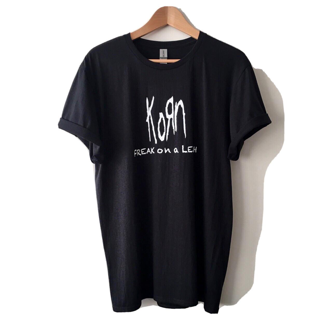 Korn Freak on a Leash T-Shirt 100% Lightweight Cotton NEW Mens Unisex Fit S-XL XXXL