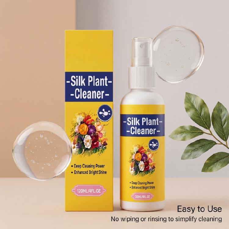 Faux Plant Cleaner Bottle for Indoor Silk Arrangements , Dust and Dirt Remover for Artificial Display Pieces and Routine Use