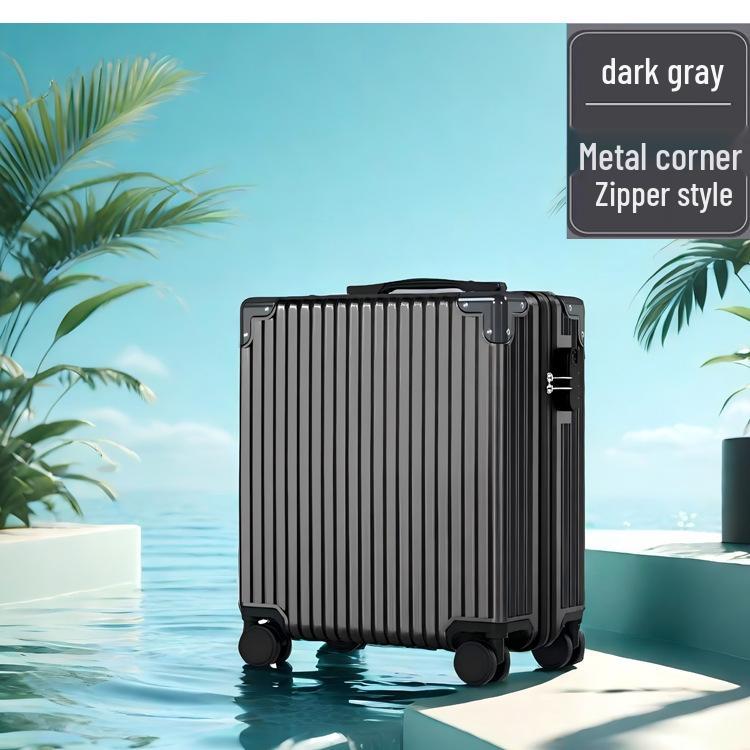 18" Carry-on Travel Suitcase with Universal Wheels and Lock, Sturdy Trolley Case for Students, 20" Version Available
