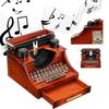 Phonograph Jewelry Music Box Retro Typewriter Rotating Music Box Classic Home Decor Sewing Machine