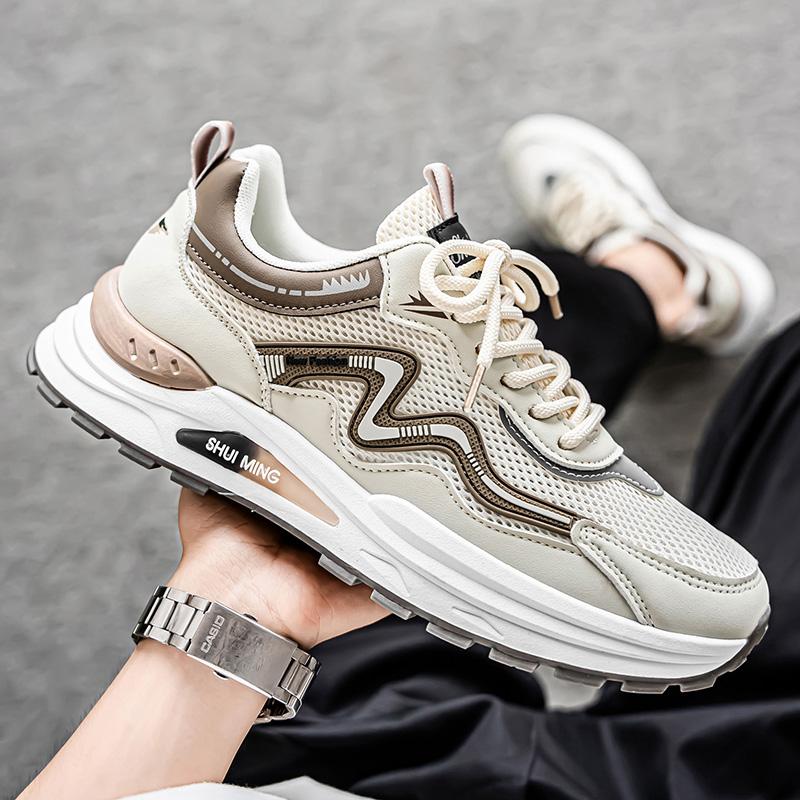 Pantofi Bărbați Modă Nouă Patru Sezoane Confortabili Talpă Groasă Studenți Băieți La Mod Talpă Moale Respirabili Casual Adidași de Alergare