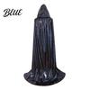 Multi-color Costume Cape Shiny Hooded Cape Iridescent Full Length Cloak Sparkly Unisex Elegant Flowing Cloak for Halloween Masquerade Party