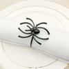 6Pcs Halloween Spider Napkin Rings Fine Texture Alloy Design for Family Reunion Craft Projects Dining Decor Napkin Ring