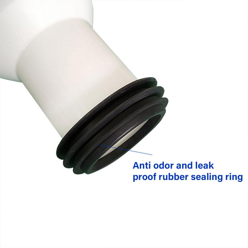 Toilet Extension Pipe Shifter with Reliable Performances Straight Pipe Connector for Bathroom Use Minimizes Leaks & Odor