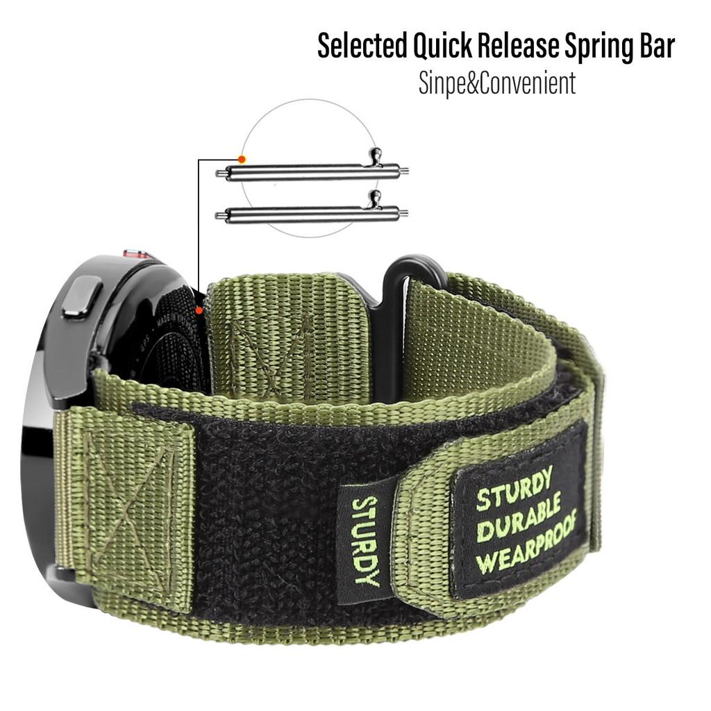20mm 22mm Nylon Strap for Samsung Galaxy Watch 5 Pro Watchband for Galaxy Watch 6 5 40 44mm Watch 6 43 47mm ReplacementWristband