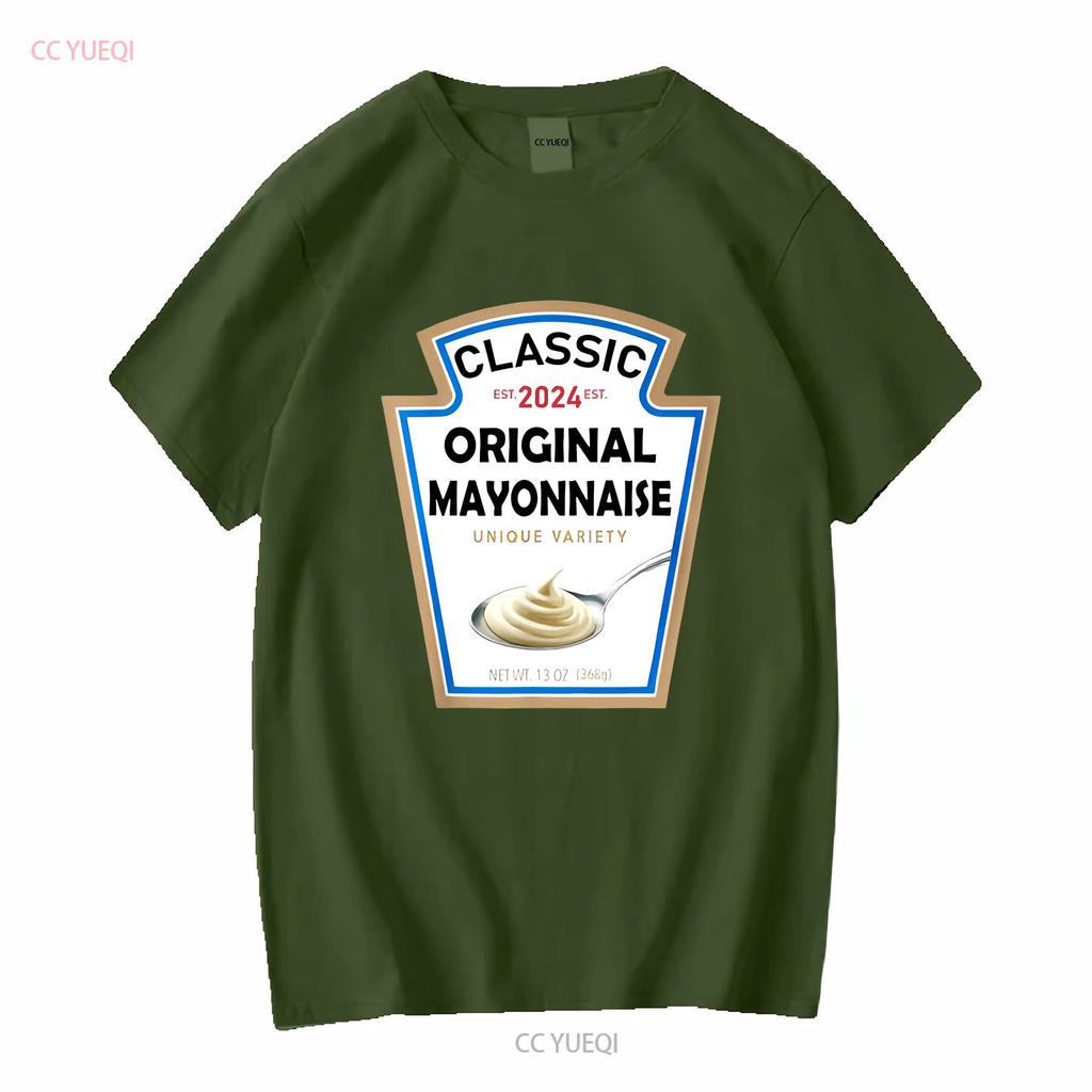 Mayonnaise Halloween Costume Family Matching Ketchup T Shirt vintage Washed fashion streetwear homme Slightly