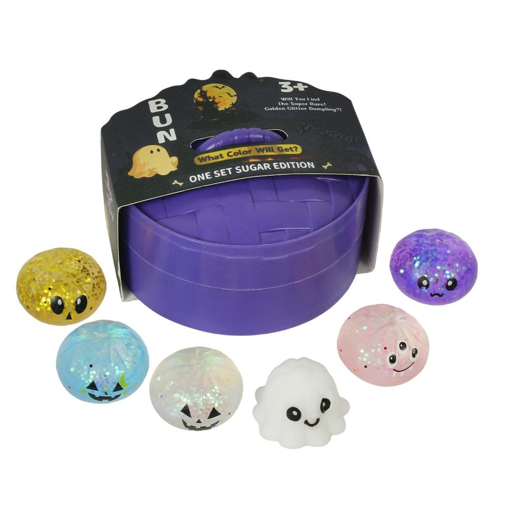 6 Stück/Set Halloween Squishy Kristallbrötchen Weich Niedlich Fidget Sensorisches Spielzeug Partygeschenke