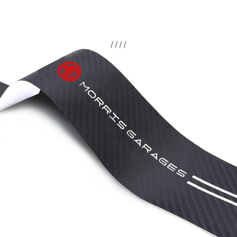 4pcs Carbon Fiber Decals for MG ZS GT ES 6 ZS GS HS Gundam Parts Car Door Sill Protector Plate Threshold Stickers Accessories UYW9