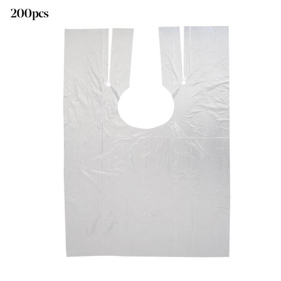 200Pcs Disposable Barber Hairdressing Capes Waterproof Perm Hair Salon Apron