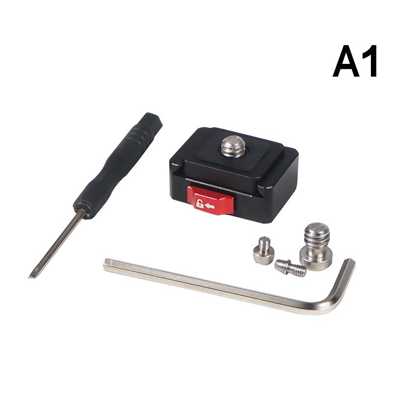 Mini Monitor Mount Plate Quick Release Clamp Fast Switch Install System 1/4 Screw For Action Camera Tripod Slide Rail Stabilizer