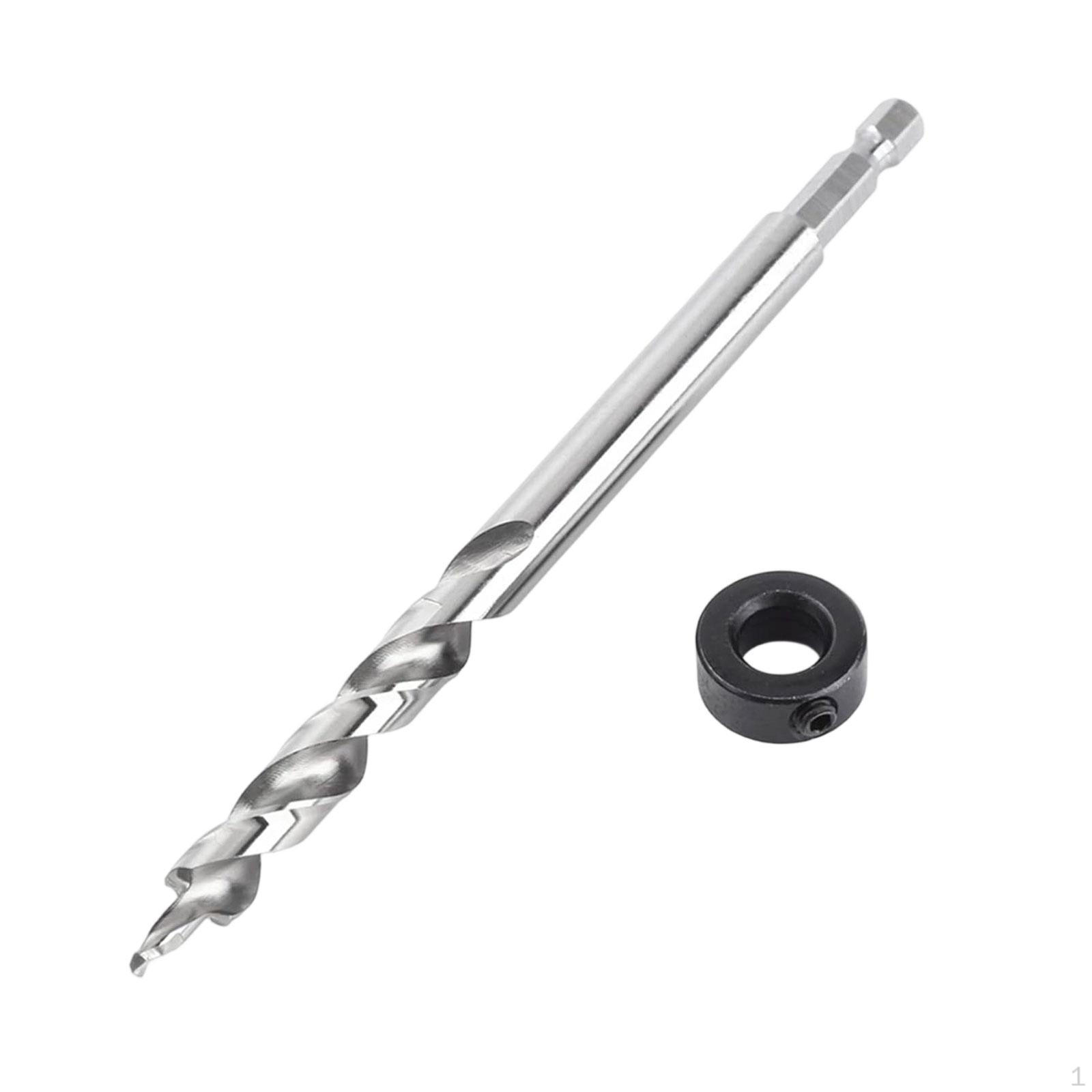 

3/8 Lip and Spur Point Drill Bit with Adjustable Depth Stop Good Hardness Accessories Practical