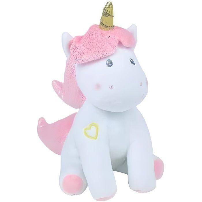 Jouet Peluche - Jemini - Luminou - Musicale et Lumineuse - Blanc Rose
