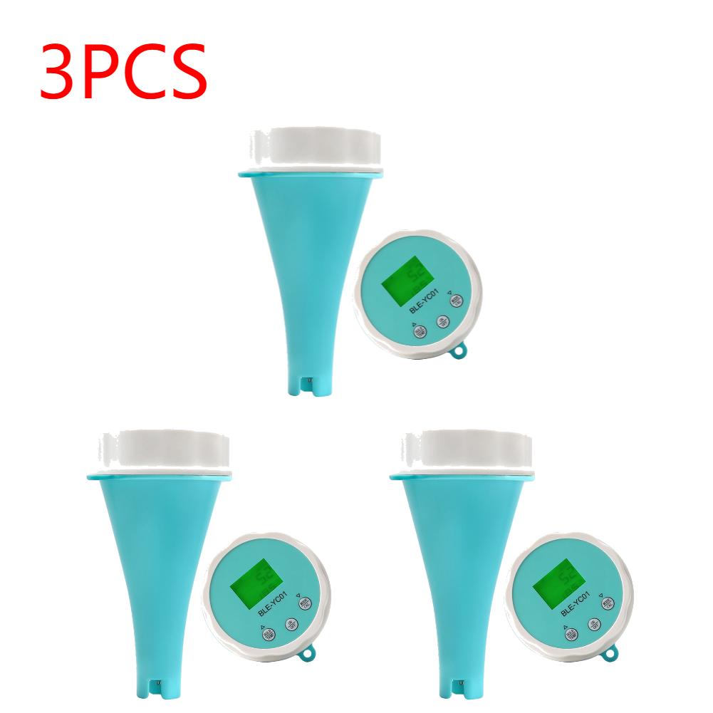 6 in 1 Smart Floating Swimming Pool Water Analyzer 5-1pc APP Online Monitor Water Quality Tester BT PH CL TDS EC ORP TEMP Tester