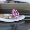 Серебряное кольцо с натуральным рубином, фианитами, вес изделия 5,61 гр (2205319)