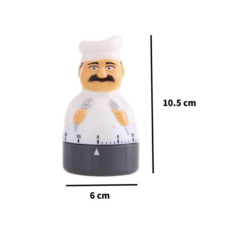 

Cartoon Kitchen Timer With Mechanical Handwind Mechanism For Home Cooking And Gift Use