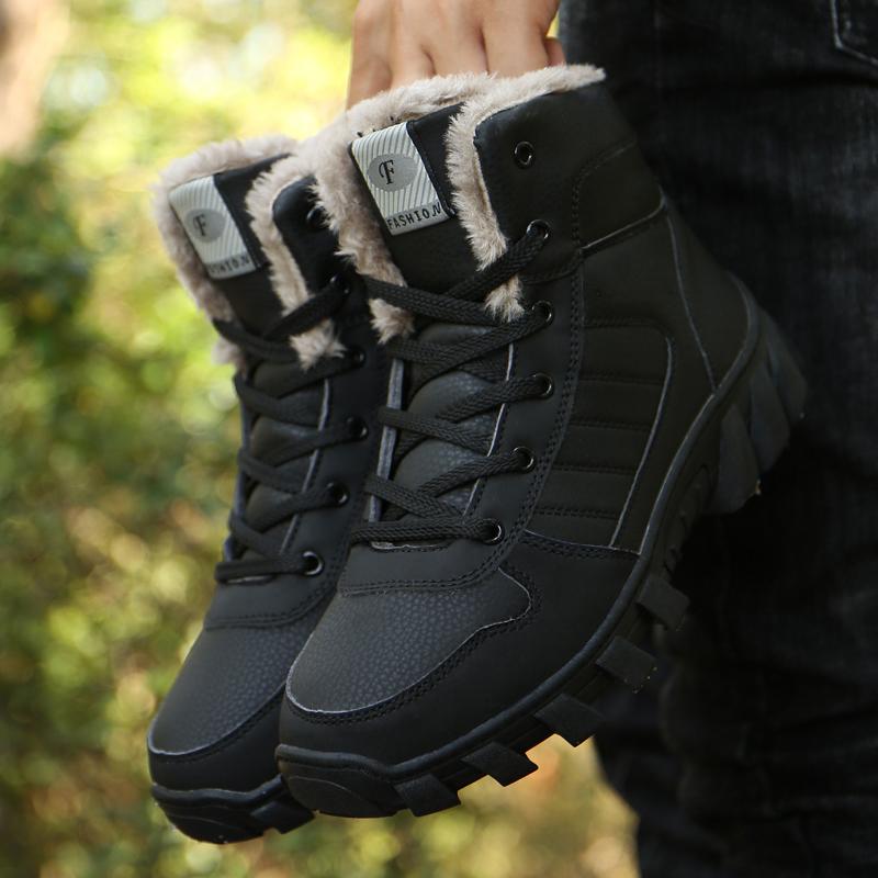 Winter Boots for Men Waterproof Warm Thick Plush Snow Ankle Boots Women Unisex Outdoor Non-slip Casual Shoes