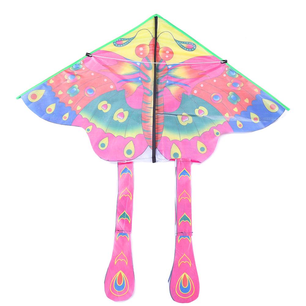 Colorful Butterfly Kite 90x50cm Bright Cloth Outdoor Foldable Funny Toys Decoration Outdoor Fun Children Adults Supplies